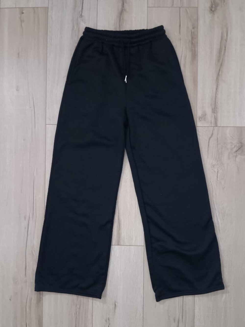 Shein Black Fleece Sweatpants Joggers Drawstring Waist Size S Women's
